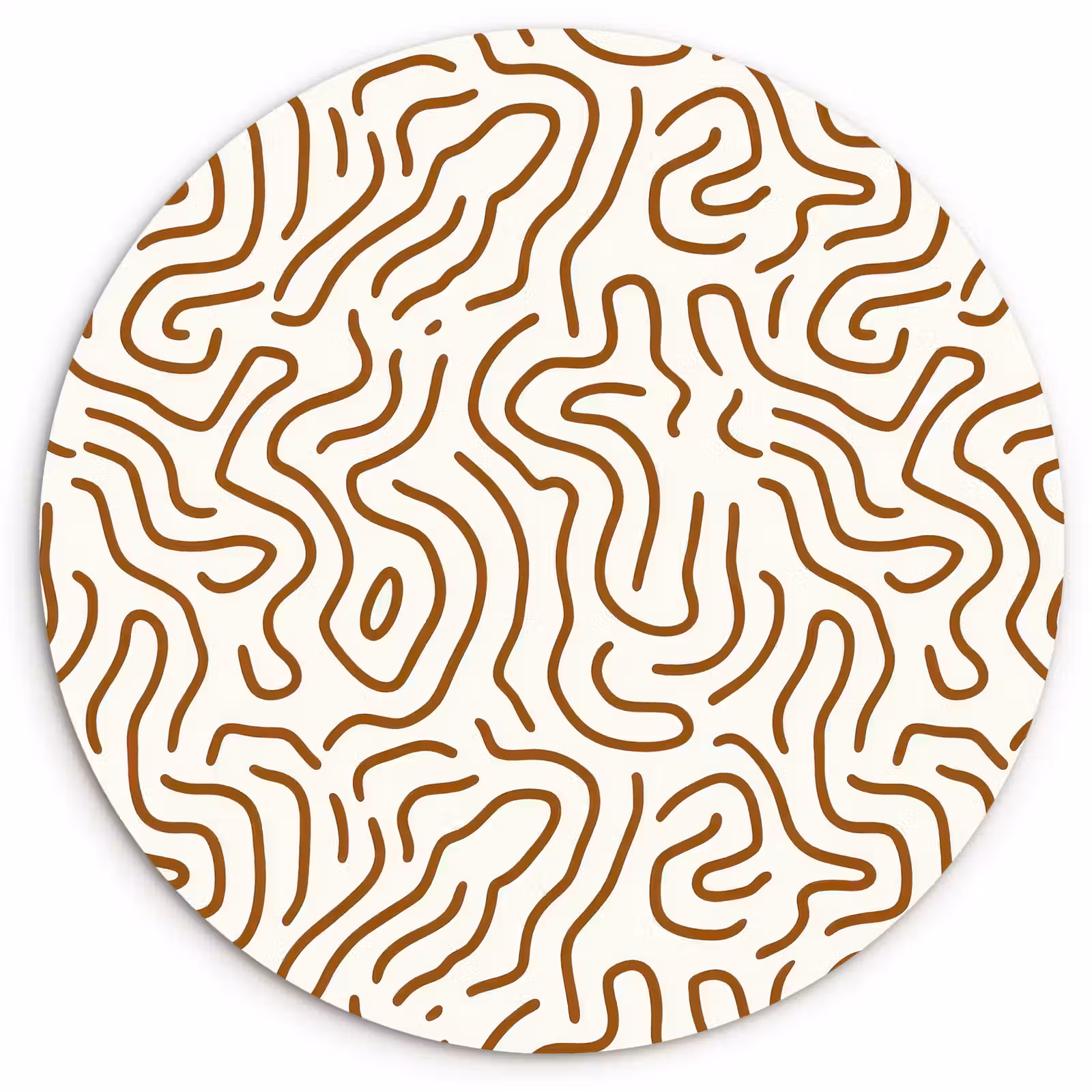 Muurcirkel - Minimalistisch - Patroon - Terracotta — 1