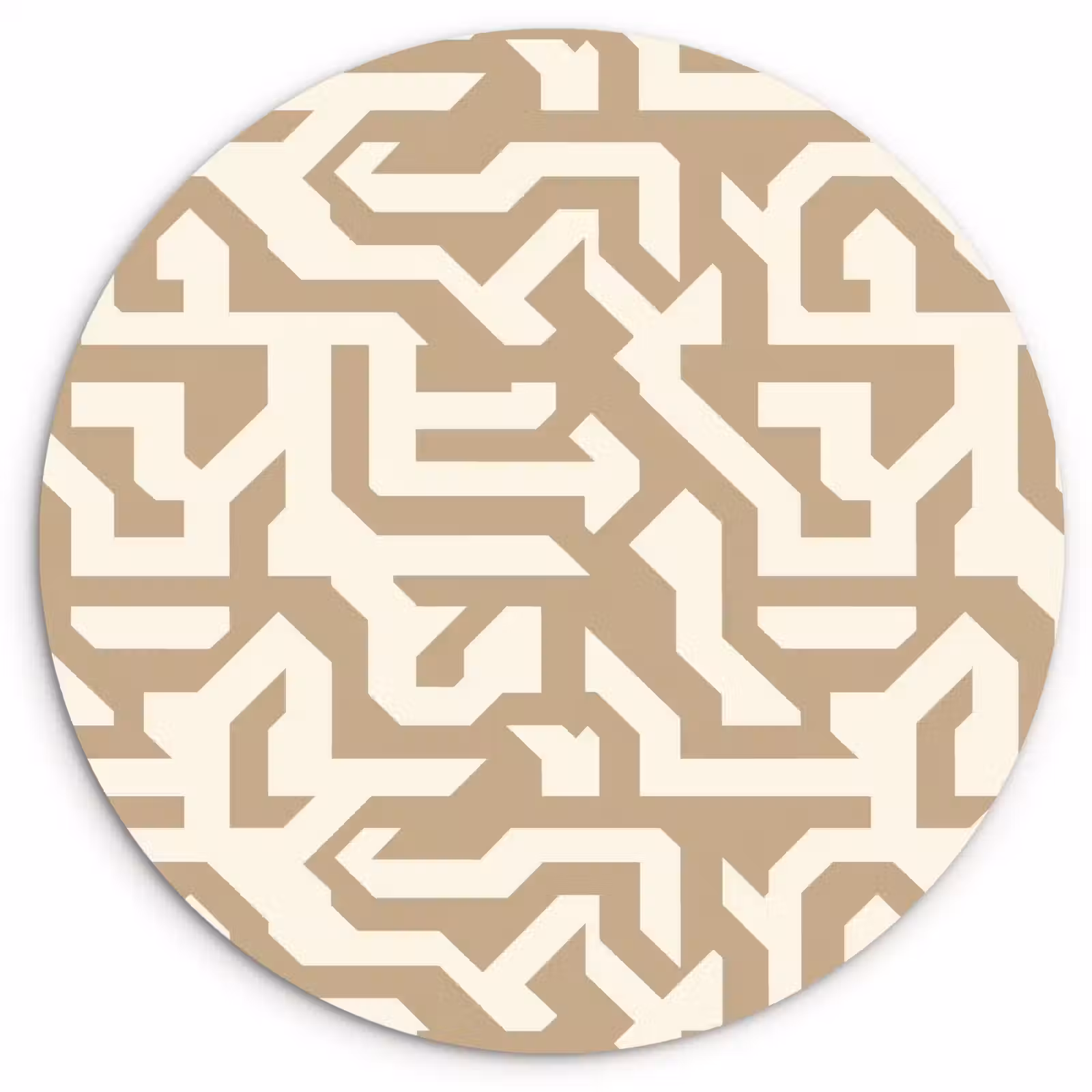 Muurcirkel - Modern - Abstract - Beige — 1