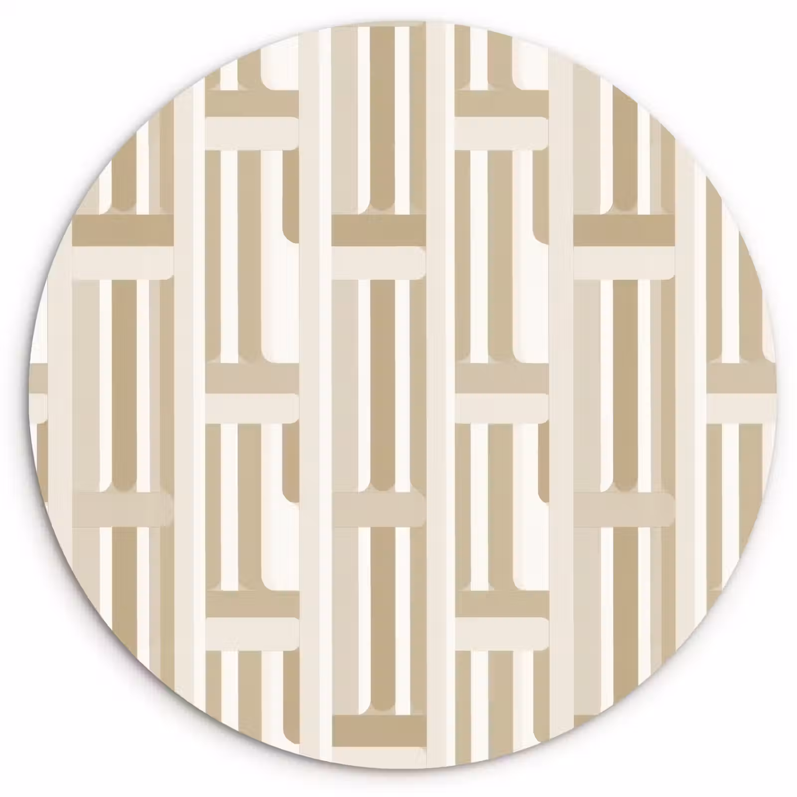 Muurcirkel - Modern - Geometrisch - Beige — 1
