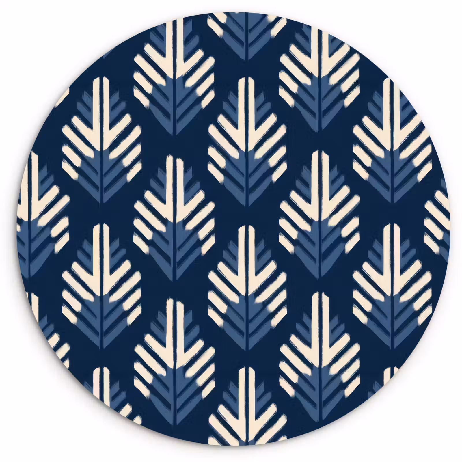 Muurcirkel - Modern - Patroon - Blauw — 1