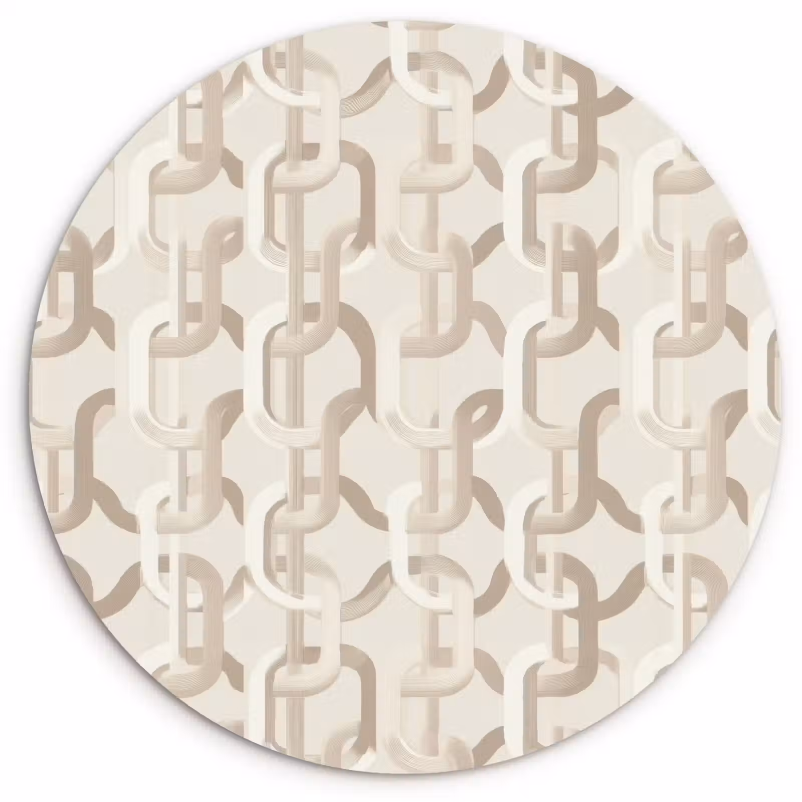 Muurcirkel - Motief - Abstract - Beige — 1