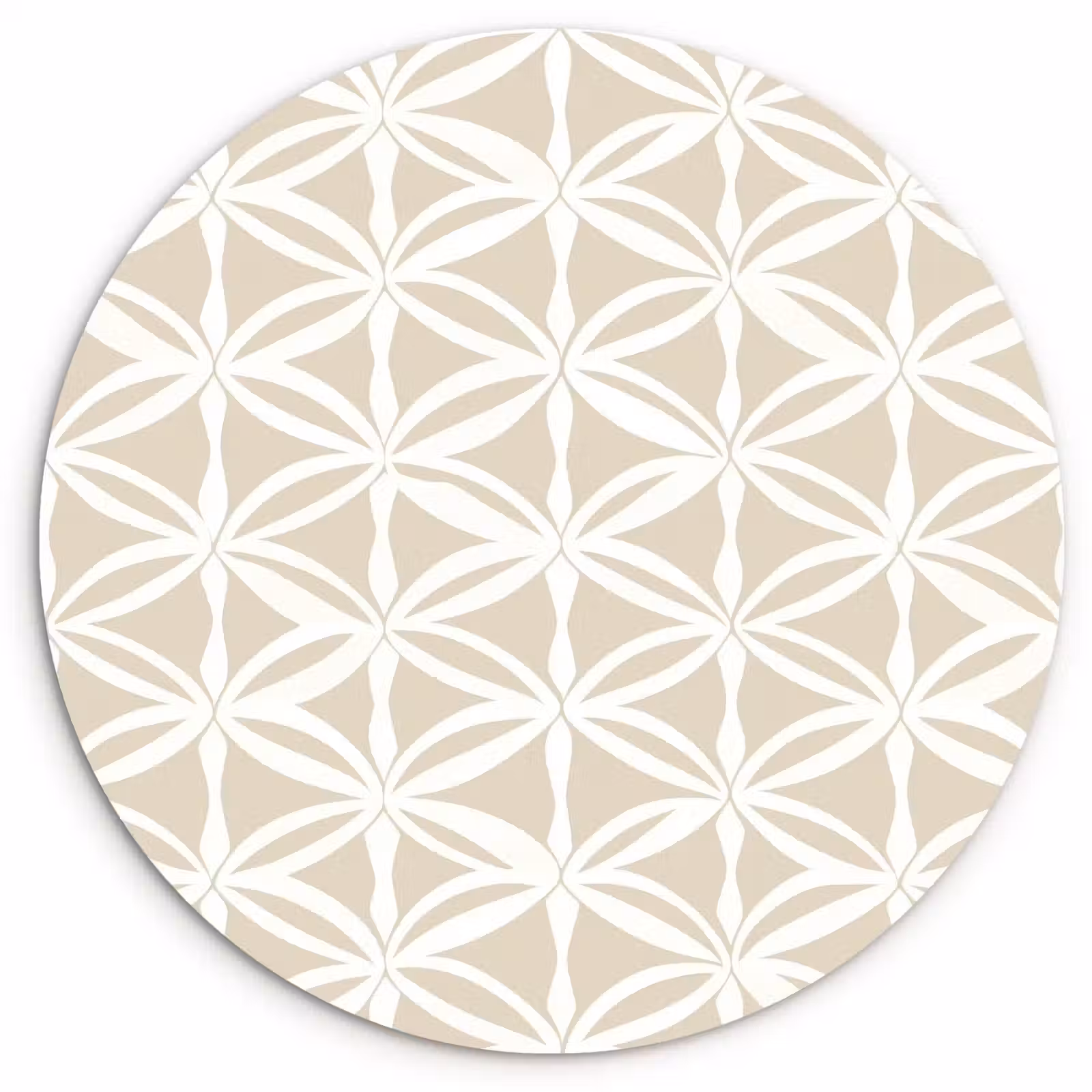 Muurcirkel - Motief - Modern - Beige — 1