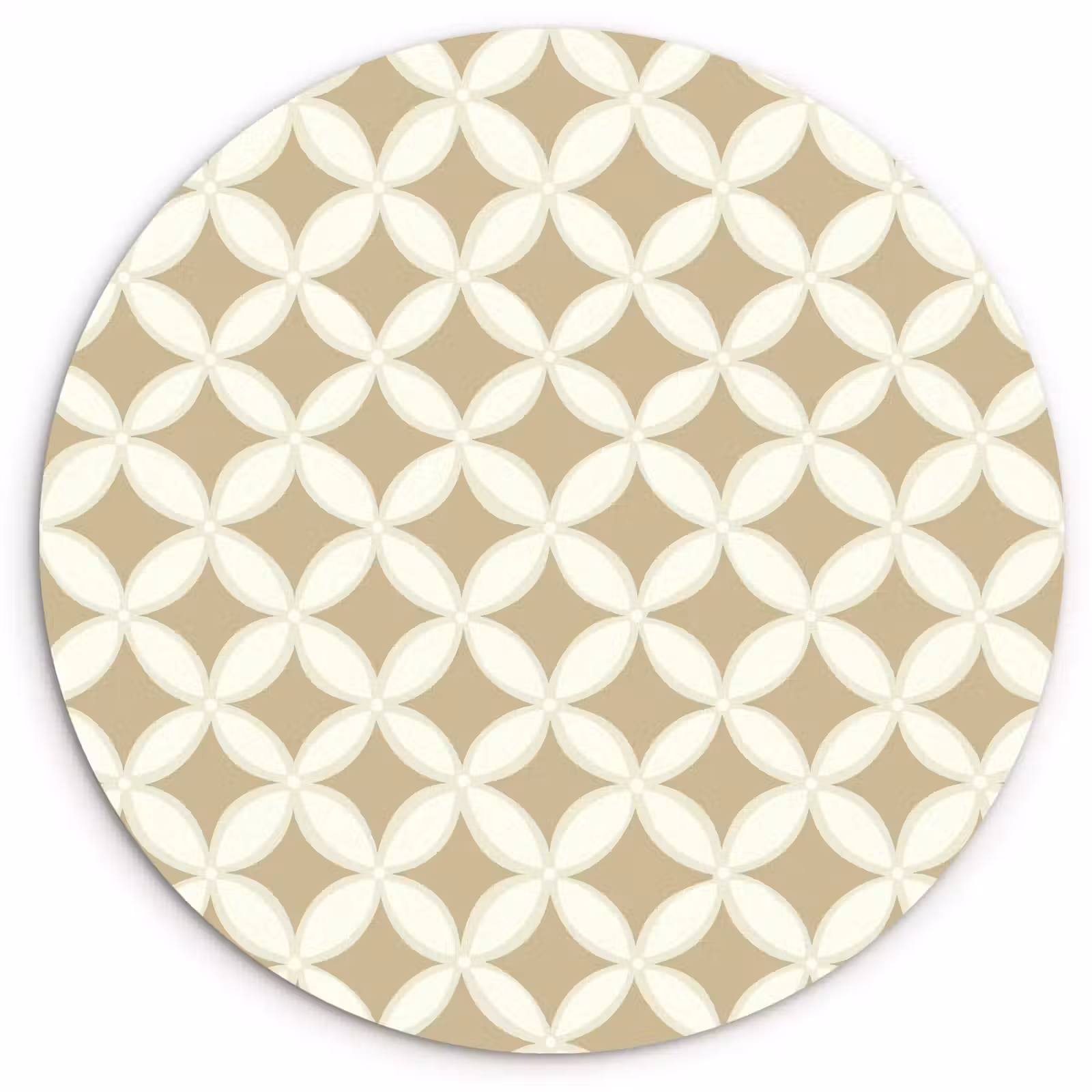 Muurcirkel - Symmetrisch - Motief - Beige — 1