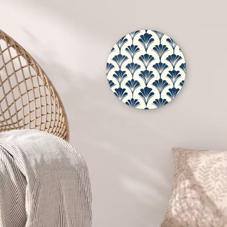 Muurcirkel - Klassiek - Motief - Blauw — 5