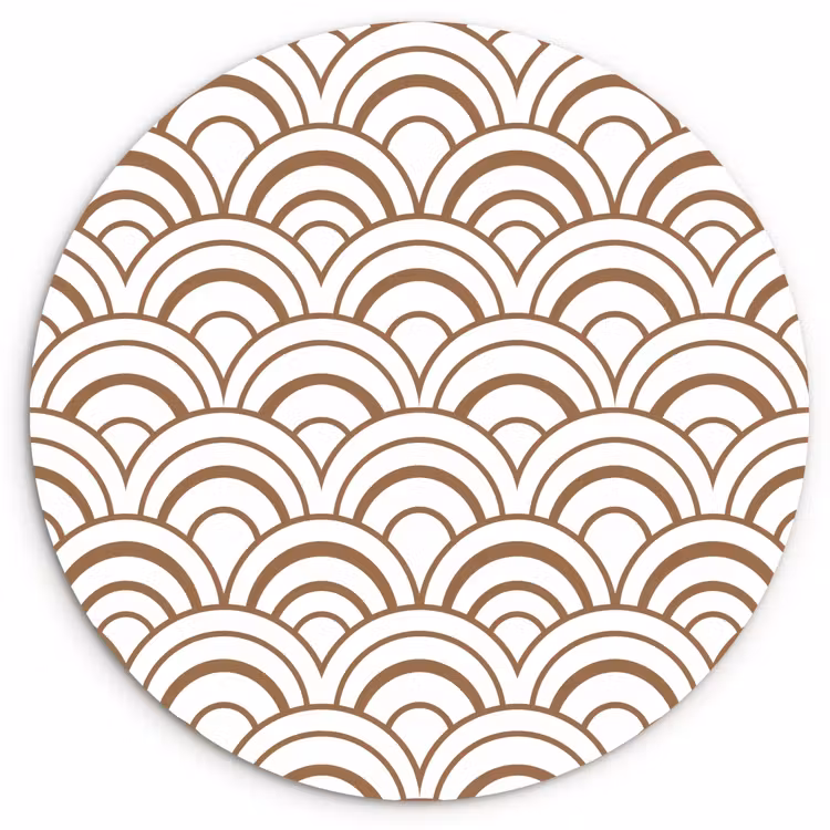 Muurcirkel - Klassiek - Motief - Terracotta — 1