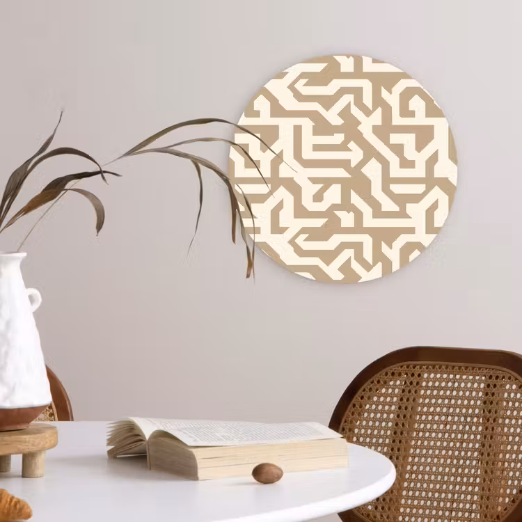 Muurcirkel - Modern - Abstract - Beige — 4