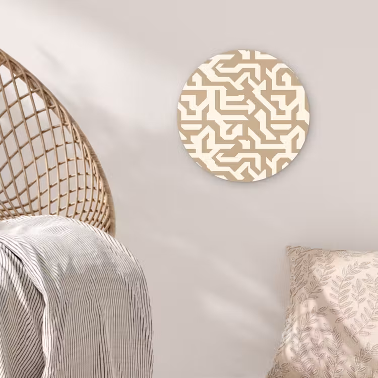Muurcirkel - Modern - Abstract - Beige — 5