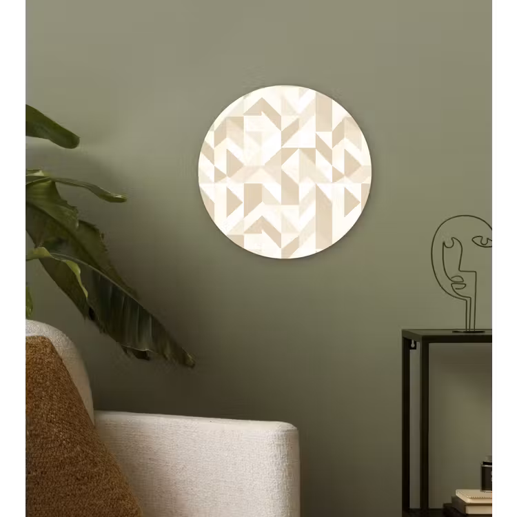 Muurcirkel - Modern - Abstract - Beige — 3