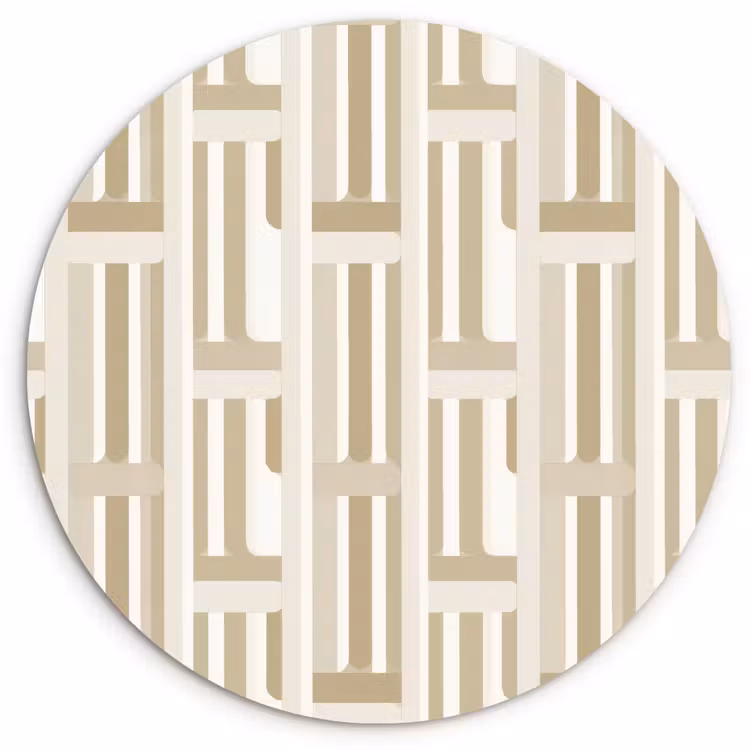 Muurcirkel - Modern - Geometrisch - Beige — 1