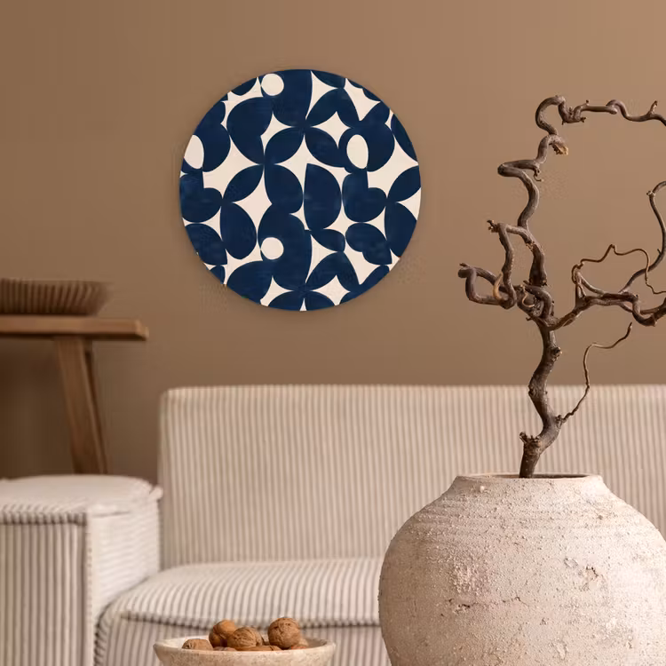 Muurcirkel - Modern - Geometrisch - Blauw — 2