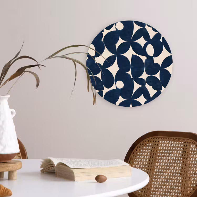 Muurcirkel - Modern - Geometrisch - Blauw — 4