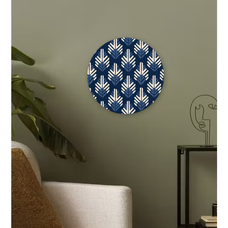 Muurcirkel - Modern - Patroon - Blauw — 3