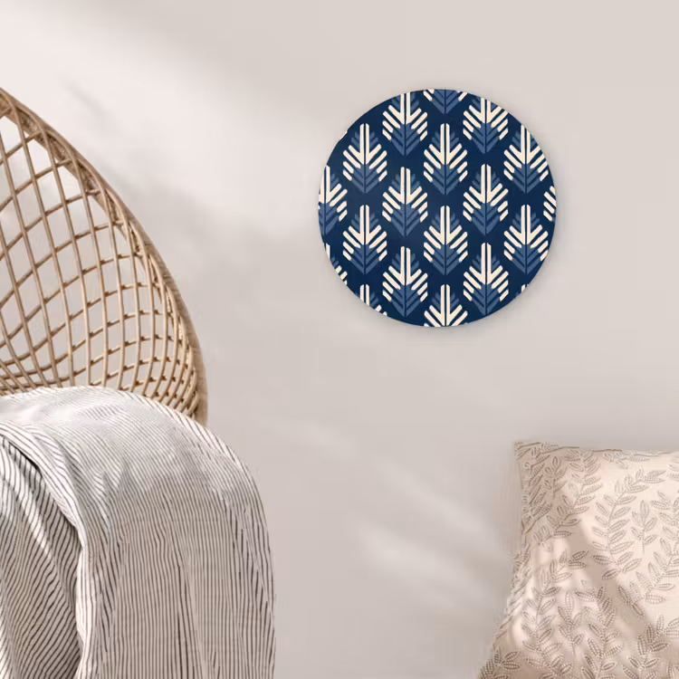Muurcirkel - Modern - Patroon - Blauw — 5