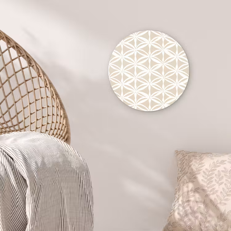 Muurcirkel - Motief - Modern - Beige — 5