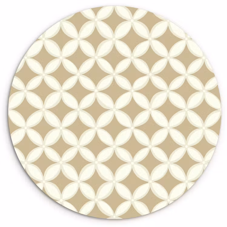 Muurcirkel - Symmetrisch - Motief - Beige — 1