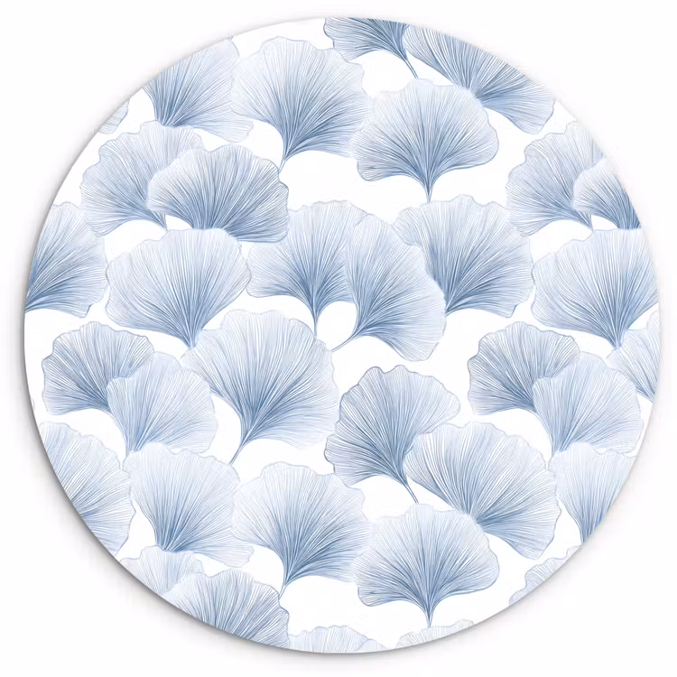 Muurcirkel - Waaier - Modern - Blauw — 1