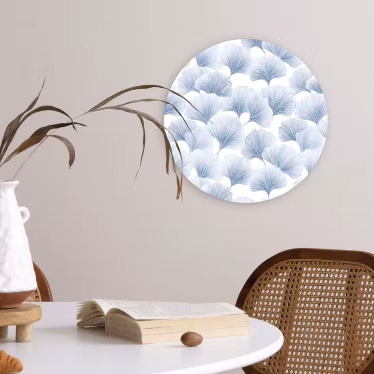Muurcirkel - Waaier - Modern - Blauw — 4