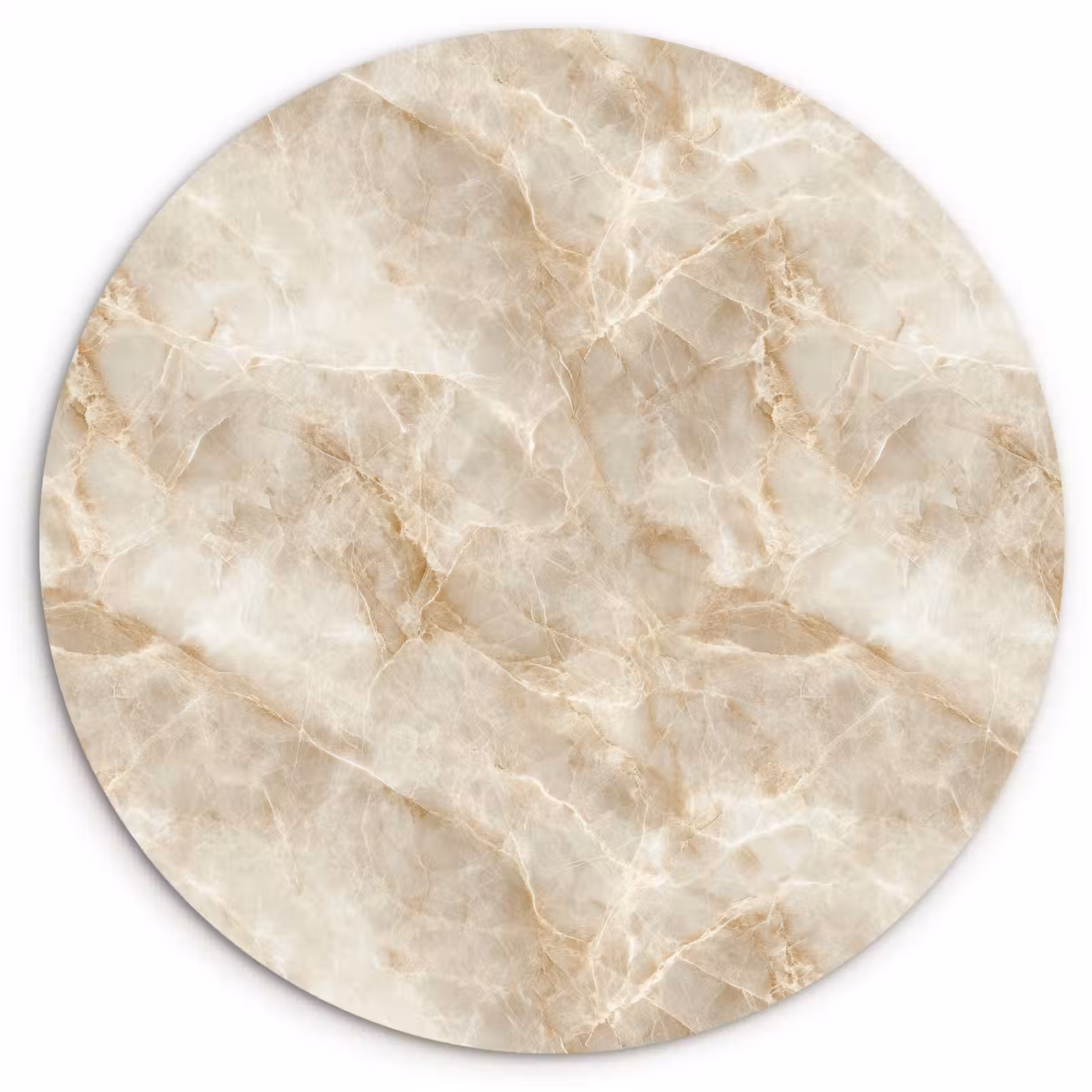 Muurcirkel - Lichtbeige - Onyx - Subtiel — 1
