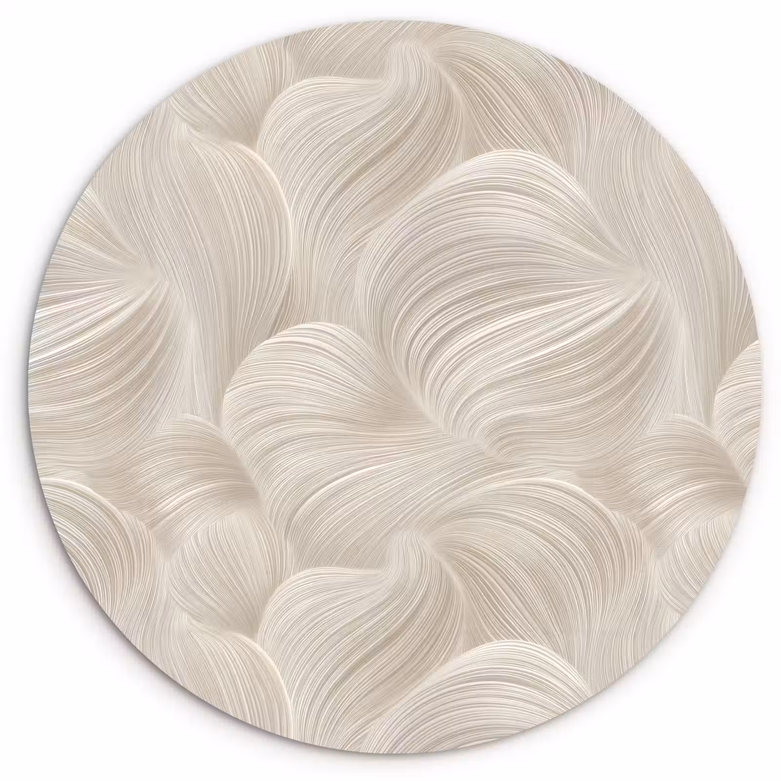 Muurcirkel - Lijnen - Waaier - Beige — 1