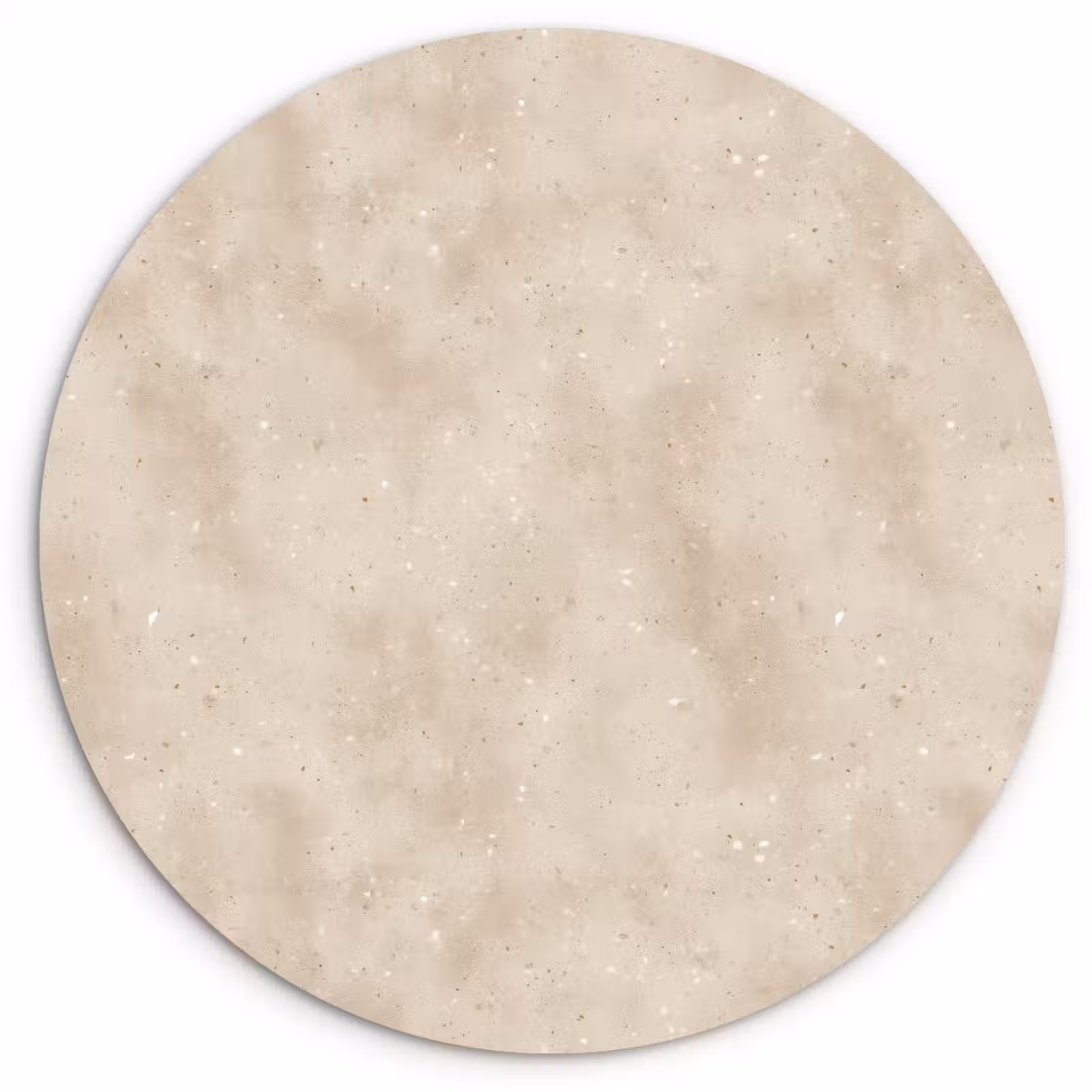 Muurcirkel - Structuur - Spikkels - Beige — 1