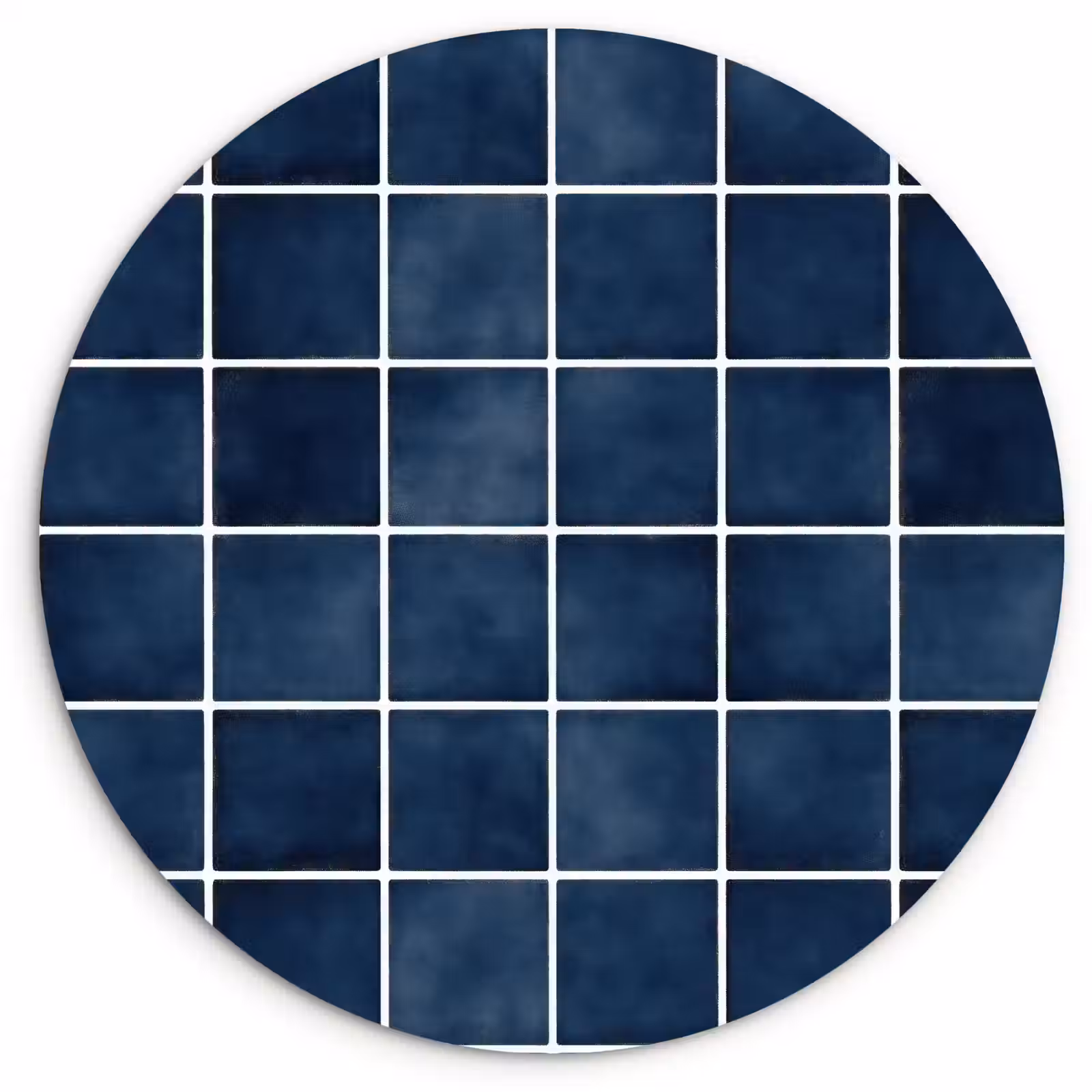 Muurcirkel - Tegel - Modern - Blauw — 1