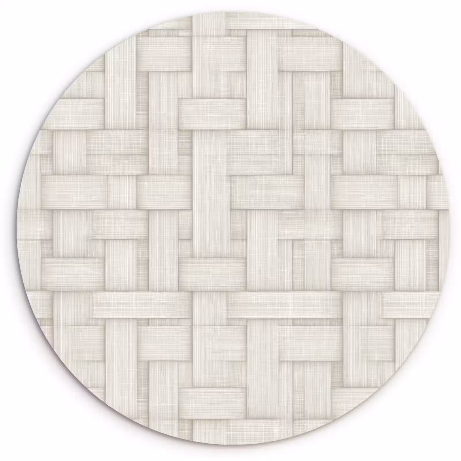 Muurcirkel - Vlechtwerk - Banen - Beige — 1