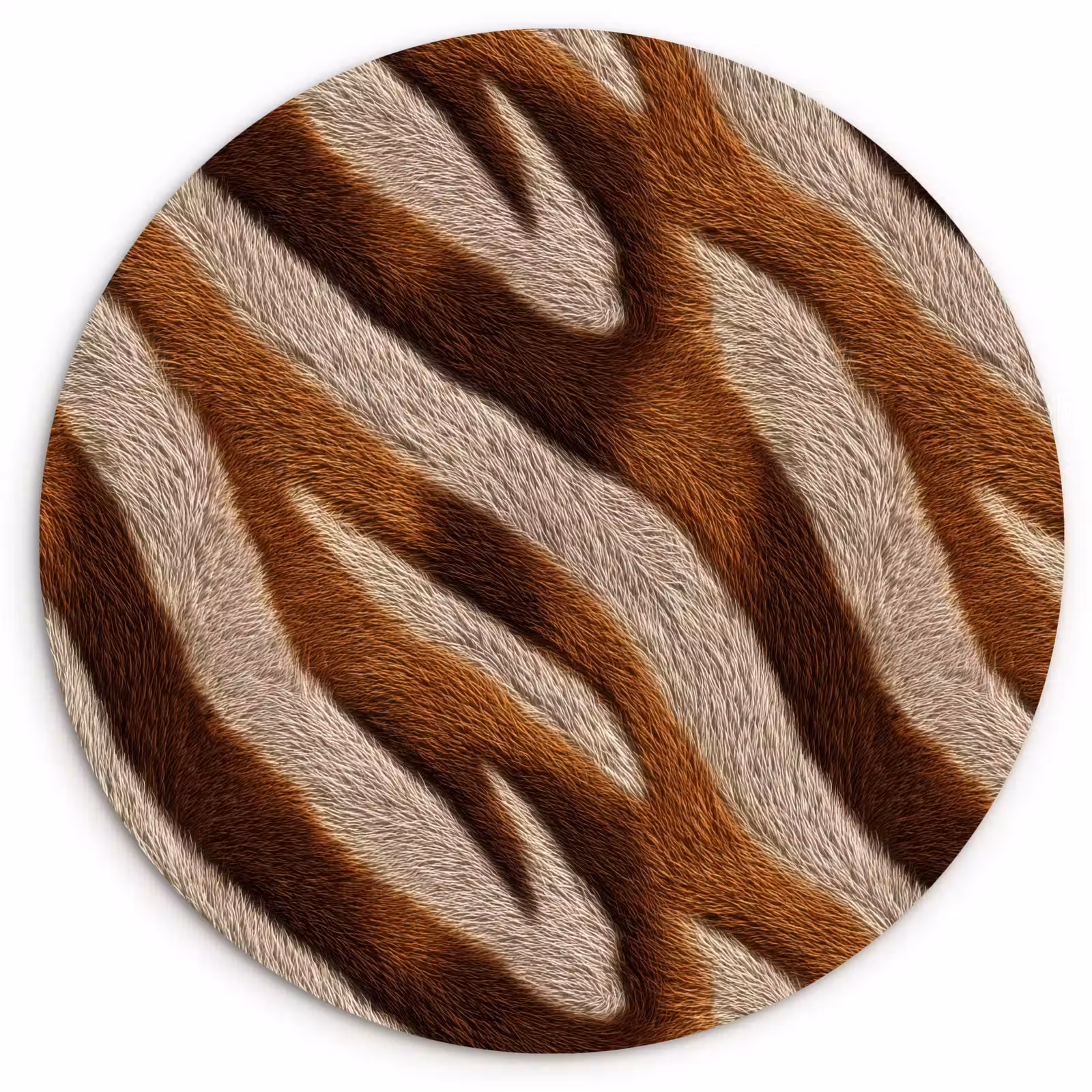 Muurcirkel - Zebra - Bruin - Patroon — 1