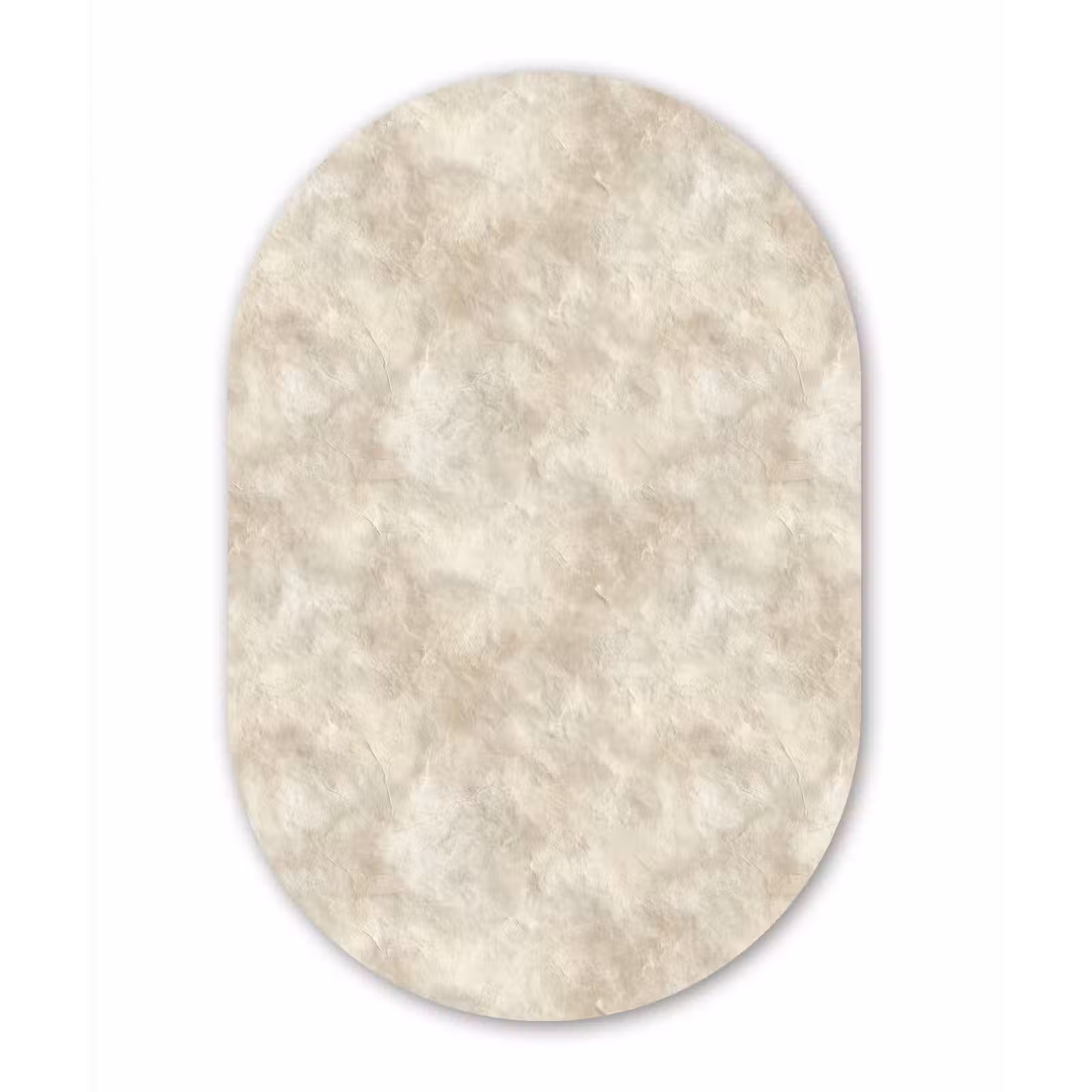 Muurovaal aluminium - Beige - Reliëfstructuur - Natuursteen — 1