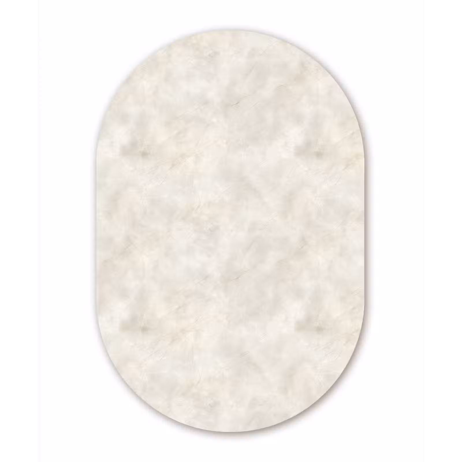 Muurovaal aluminium - Crèmebeige - Marmer - Aders — 1