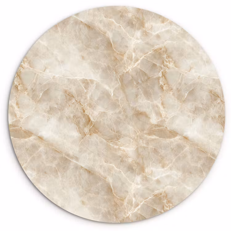 Muurcirkel - Lichtbeige - Onyx - Subtiel — 1