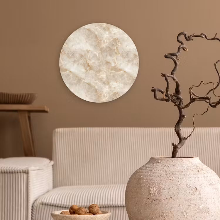 Muurcirkel - Lichtbeige - Onyx - Subtiel — 2