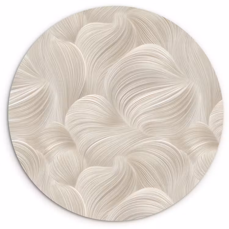 Muurcirkel - Lijnen - Waaier - Beige — 1