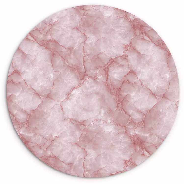 Muurcirkel - Roze - Kwartsmarmer - Aders — 1