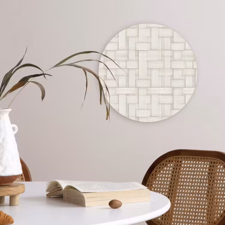 Muurcirkel - Vlechtwerk - Banen - Beige — 4