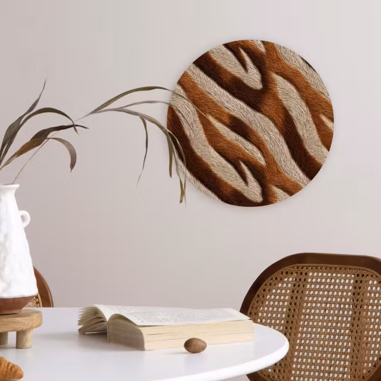 Muurcirkel - Zebra - Bruin - Patroon — 4