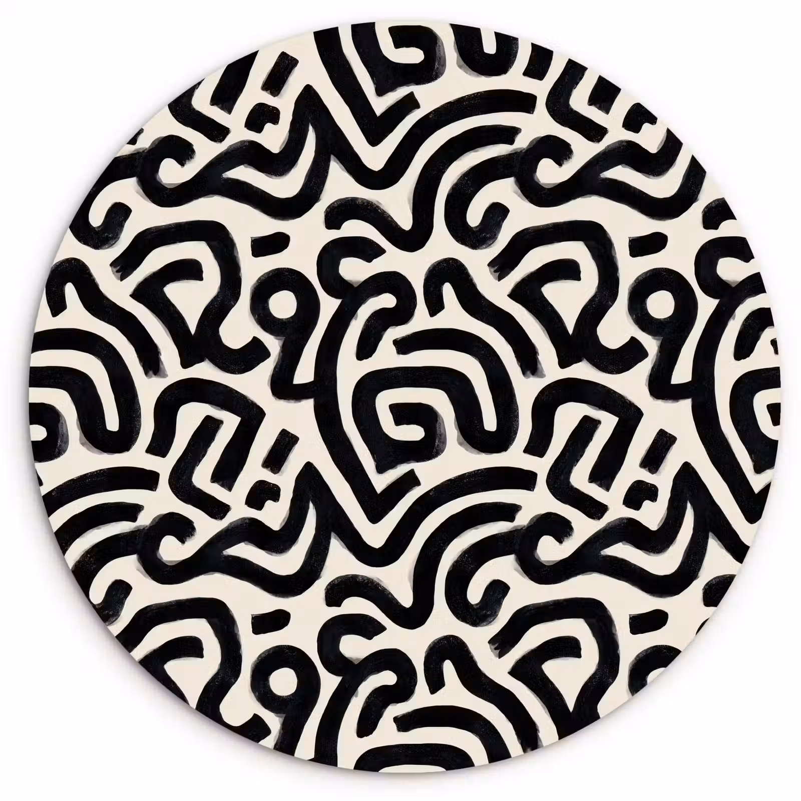 Muurcirkel - Modern - Abstract - Zwart — 1