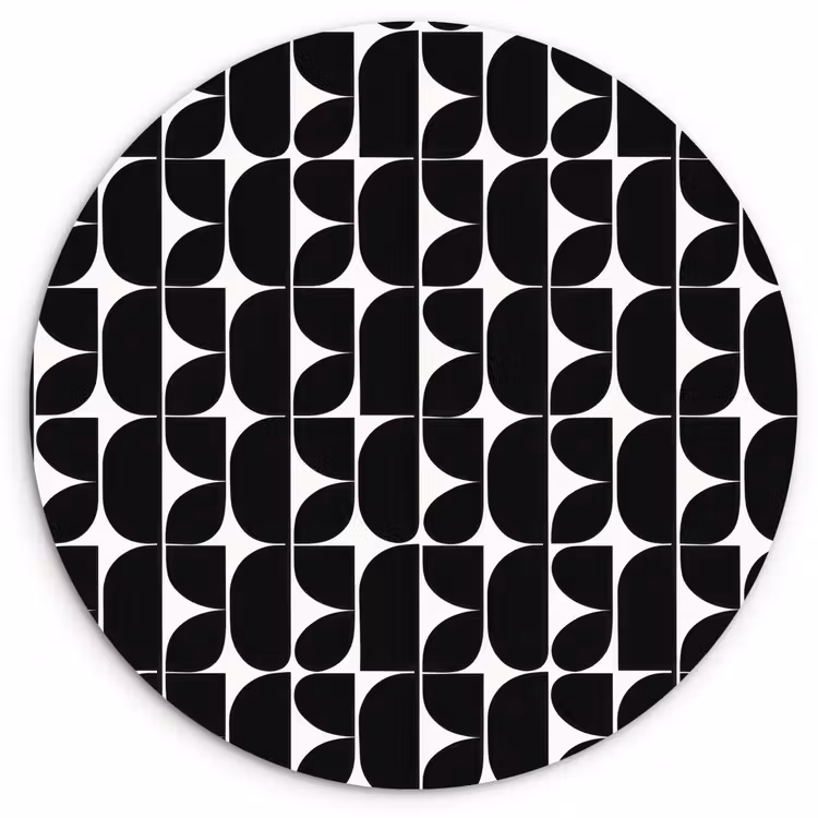 Muurcirkel - Modern - Geometrisch - Zwart — 1