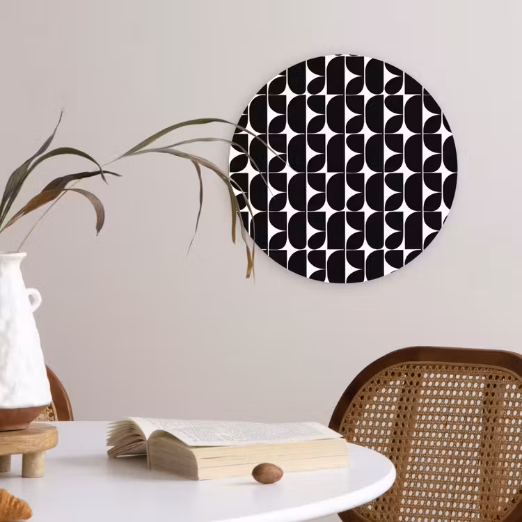 Muurcirkel - Modern - Geometrisch - Zwart — 4