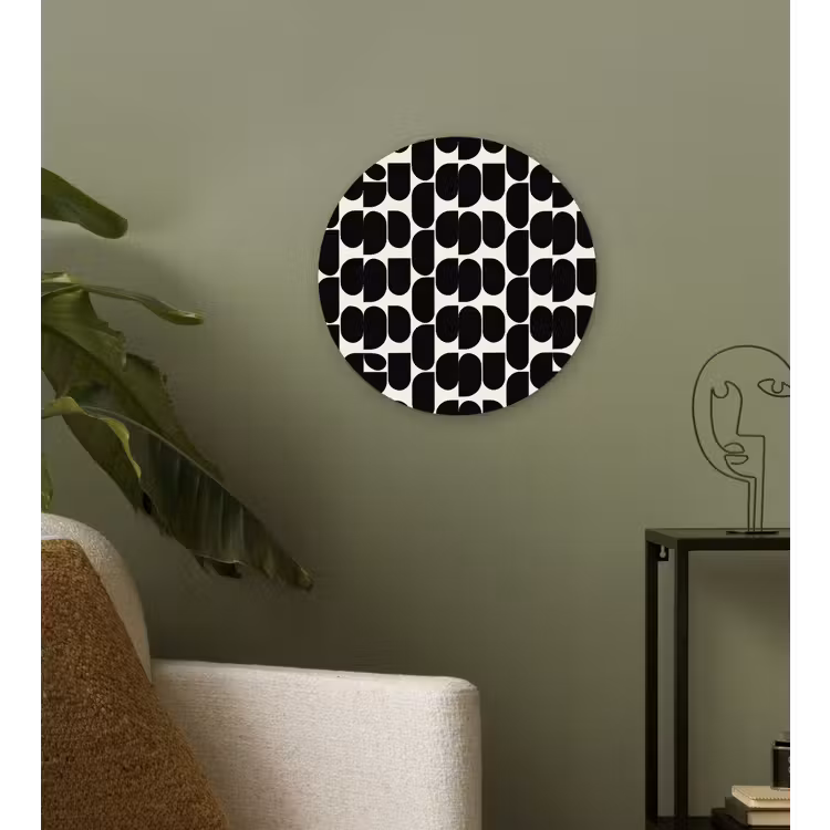 Muurcirkel - Modern - Patroon - Zwart — 3