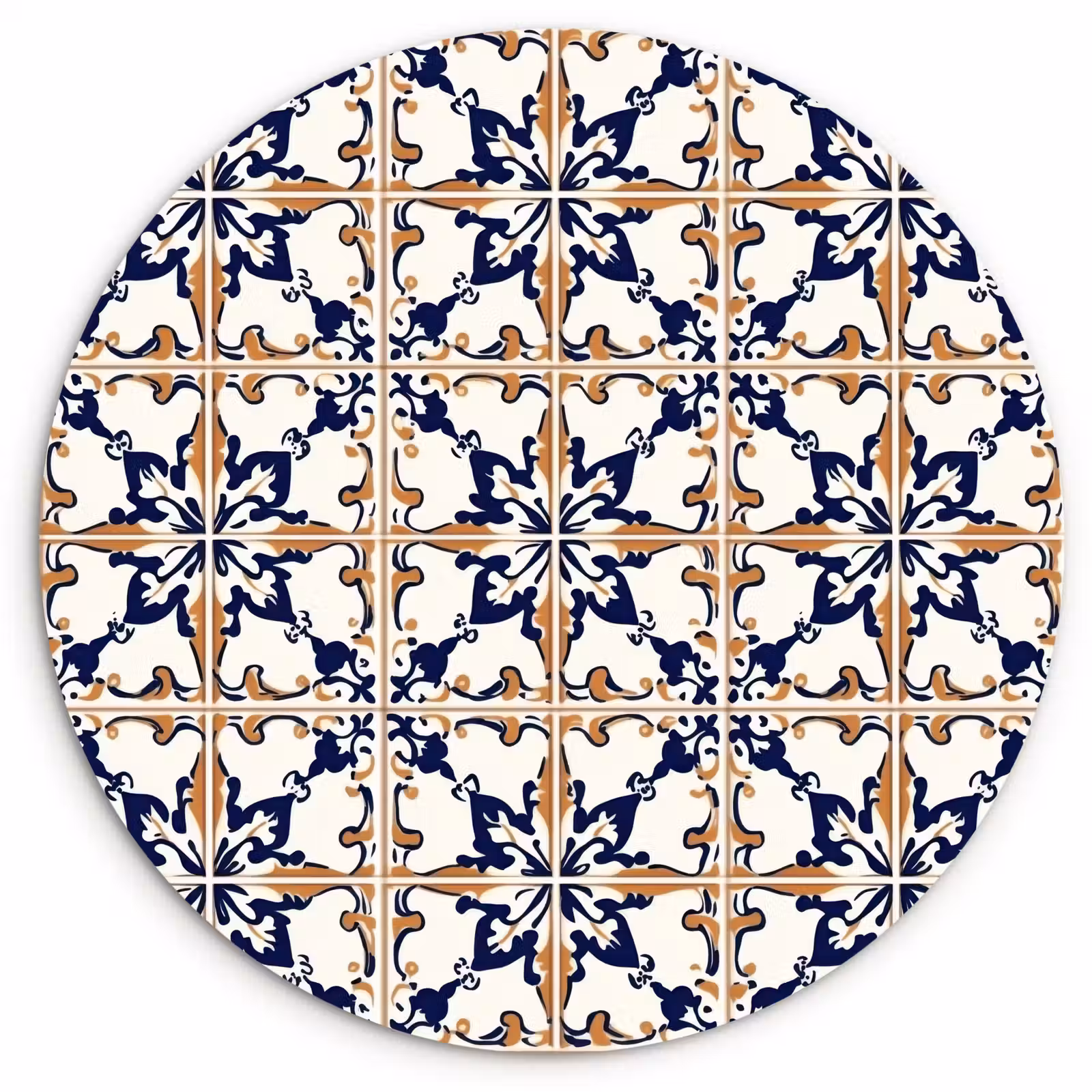 Muurcirkel - Klassiek - Patroon - Kleurrijk — 1