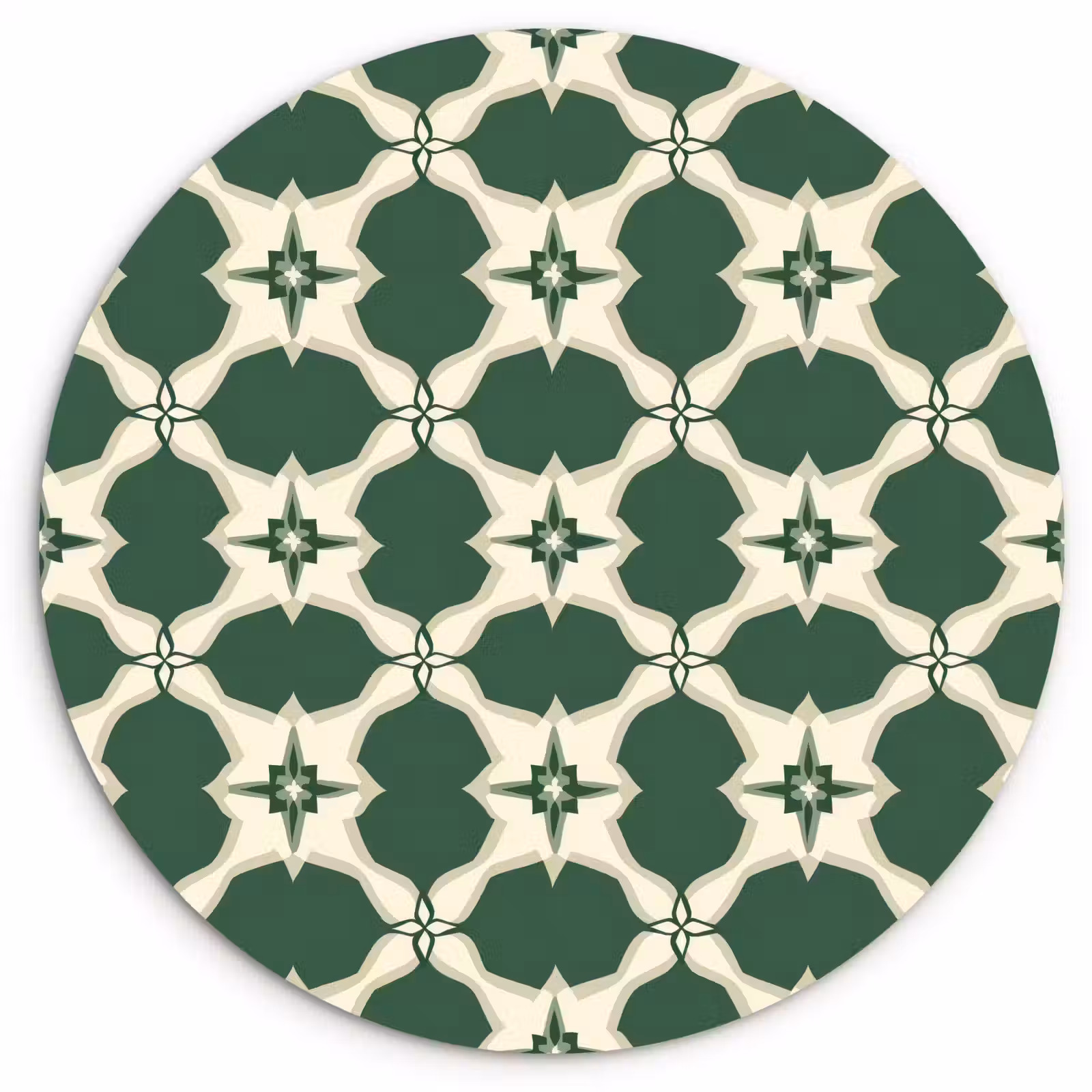 Muurcirkel - Tegel - Klassiek - Groen — 1