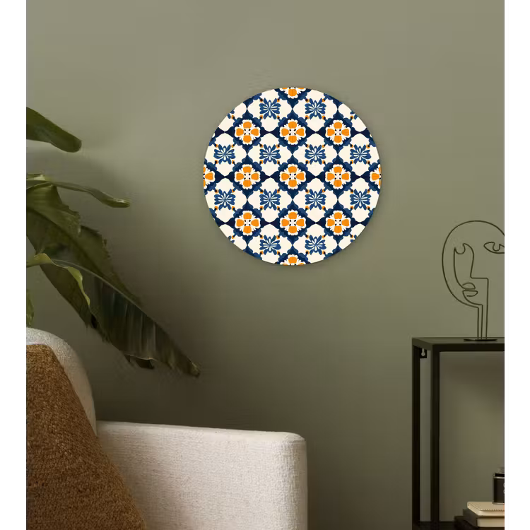 Muurcirkel - Klassiek - Geometrisch - Blauw — 3