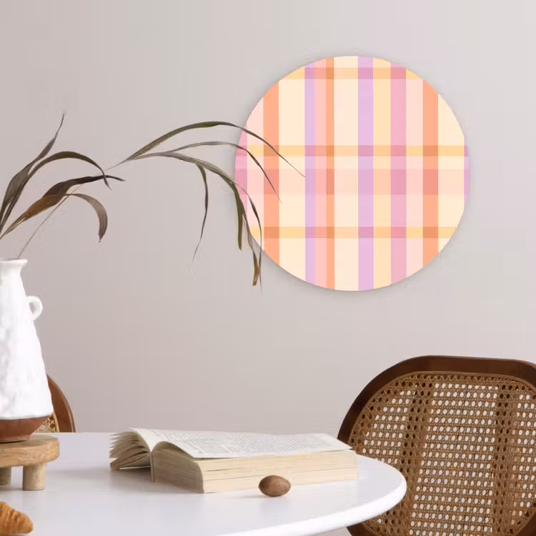 Muurcirkel - Pastel - uitpatroon - Geometrisch — 4
