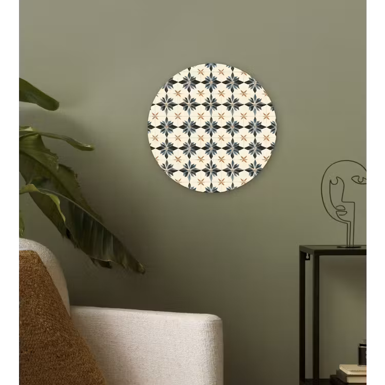 Muurcirkel - Sierlijk - Ornament - Blauw — 3