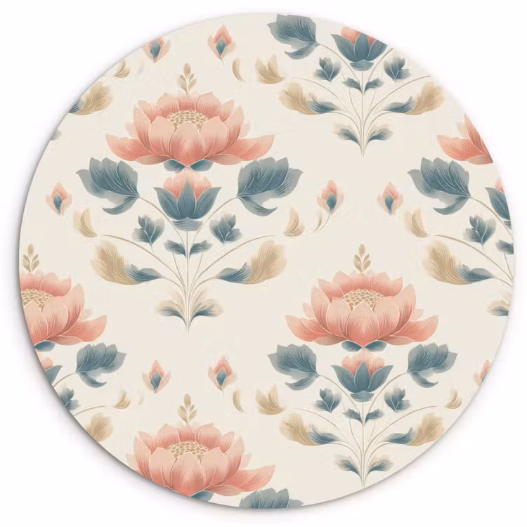 Muurcirkel - Lotus - Bloemen - Roze — 1
