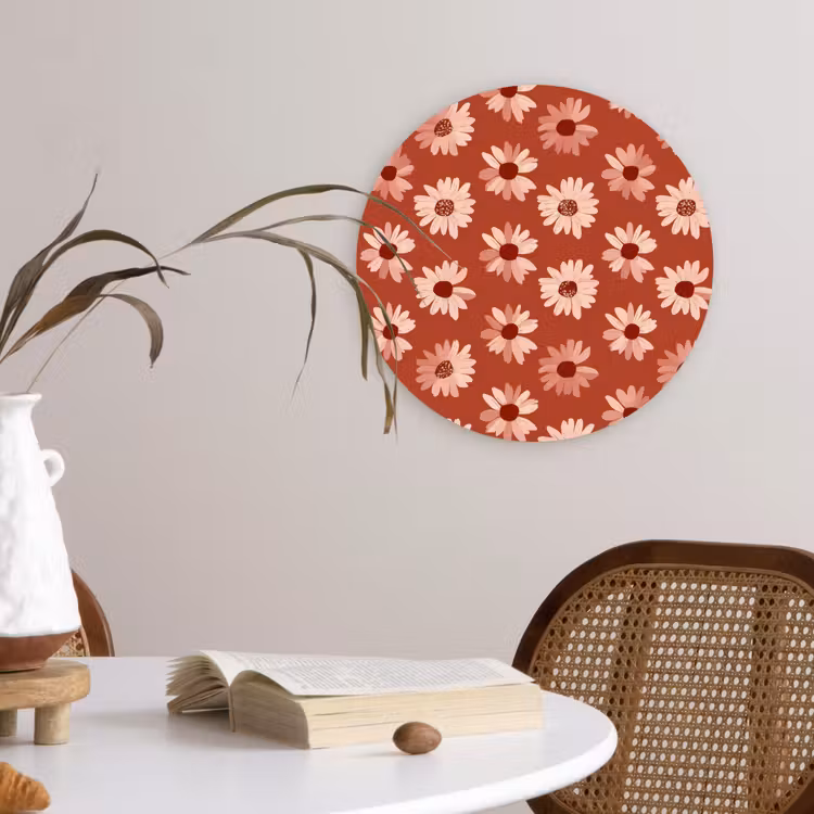 Muurcirkel - Madelief - Retro - Terracotta — 4
