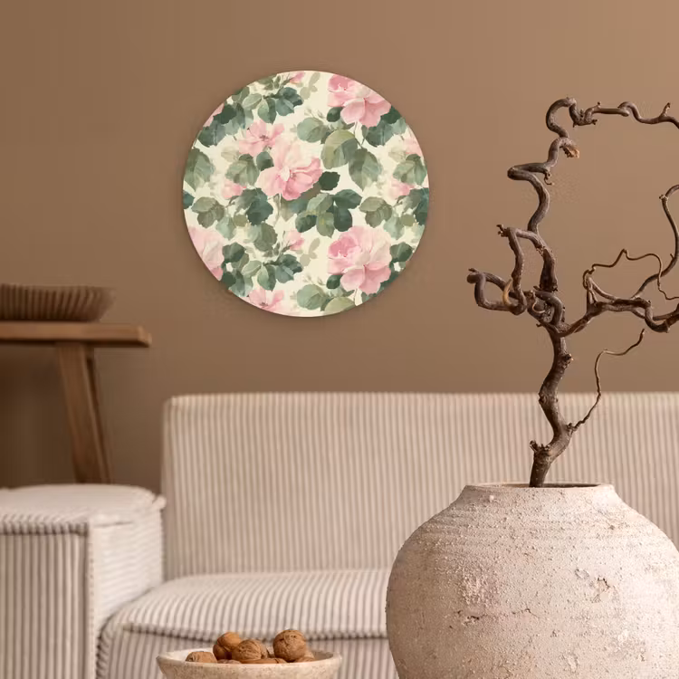Muurcirkel - Rozen - Botanisch - Roze — 2