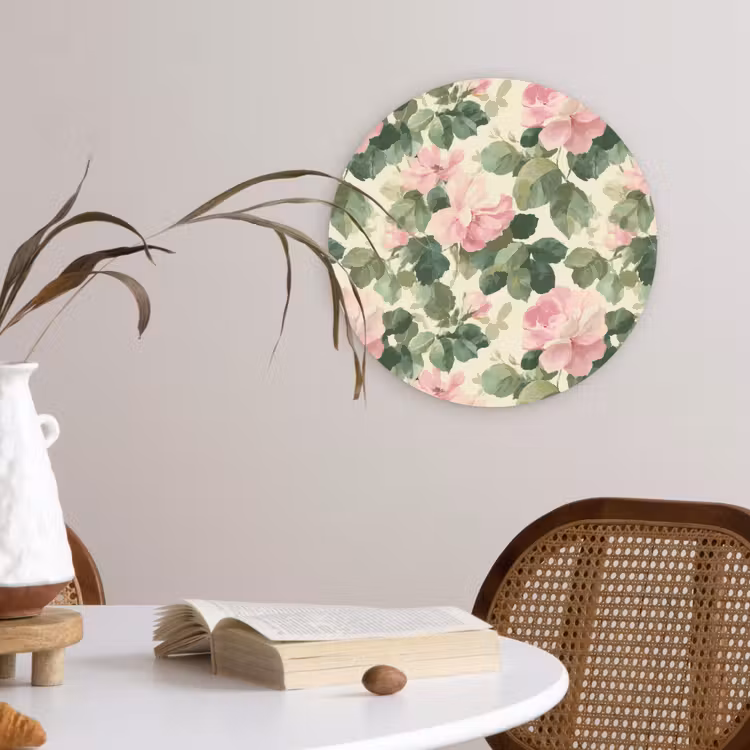 Muurcirkel - Rozen - Botanisch - Roze — 4