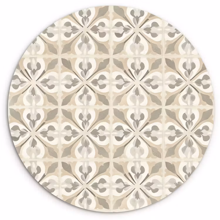 Muurcirkel - Tegel - Motief - Beige — 1