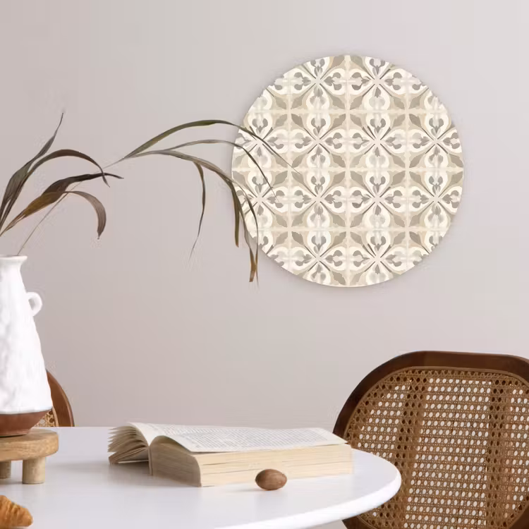 Muurcirkel - Tegel - Motief - Beige — 4